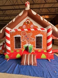 GingerBread Bounce House and Slide Combo