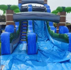 18Ft20Blue20Marble2 1748367627 18' Blue Marble Waterslide - Wet Pricing