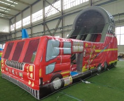 1C9Cc315 8187 4830 8Bfb 7B9F948B1D15 1748367662 18' Double Lane Firetruck Slide (2025) - Dry Only Pricing